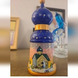 Wooden Antique DECORATIVE BELL MADE IN RUSSIA For Christmas DECOR CHURCH SHAPED